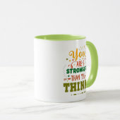 君は君より強い考え | コーヒー・グリーン・マグ マグカップ (正面右)
