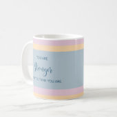 君は君より強考えい コーヒーマグカップ (正面左)