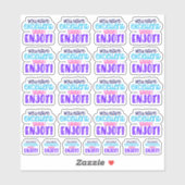 君は味が好い楽しむ!ビニールシール シール (シート)