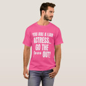 君は嘘つき女優だFアウトミームMens Wom Tシャツ (正面フル)