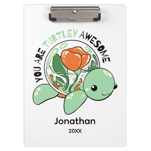 君は多肉質素晴らしの亀だ クリップボード (正面)