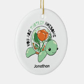 君は多肉質素晴らしの亀だ セラミックオーナメント (右)