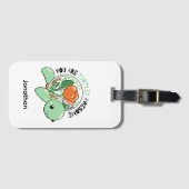 君は多肉質素晴らしの亀だ ラゲッジタグ (正面横)