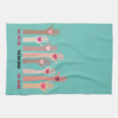 君は大事で愛される肯定だ キッチンタオル (横)