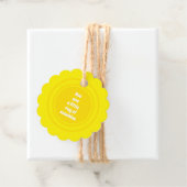 君は太陽の光の小さな黄色い太陽のカスタム フェイバータグ (インサイチュ)