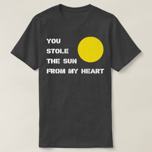 君は太陽の白を盗んだ Tシャツ (デザイン正面)