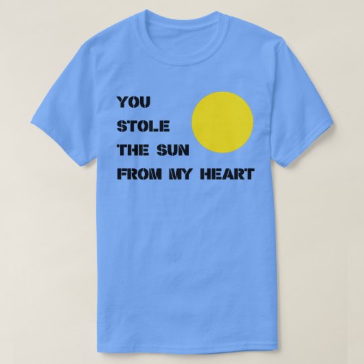 君は太陽を黒く盗んだ Tシャツ (デザイン正面)