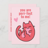 君は完全だかわいい猫の教室バレンタイン ポストカード (正面/裏面)