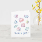 君は宝石の友情の証だ カード (黄色い花)