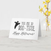 君は実に美しいハッピーハローウィンだ カード (黄色い花)