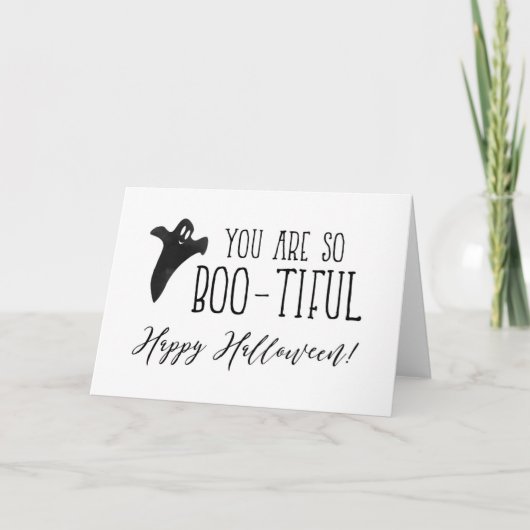 君は実に美しいハッピーハローウィンだ カード (正面)