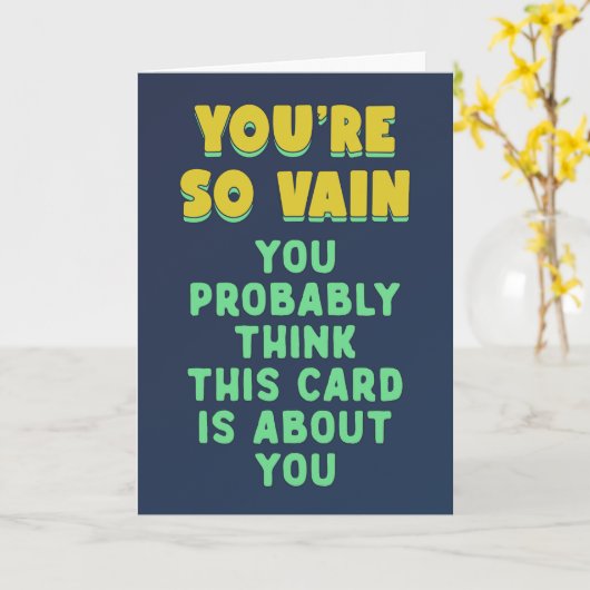 君は実に虚栄心が考えあるかも知れない カード (黄色い花)