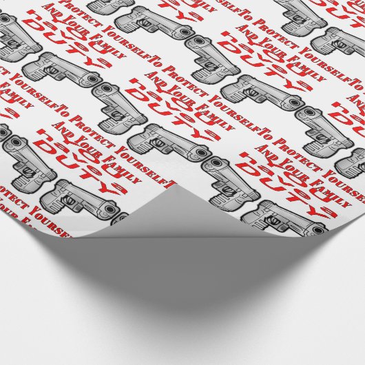 君は家族と自保護身の義務がある ラッピングペーパー (角)