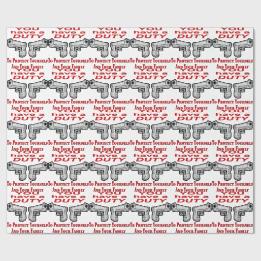 君は家族と自保護身の義務がある ラッピングペーパー (フラット)