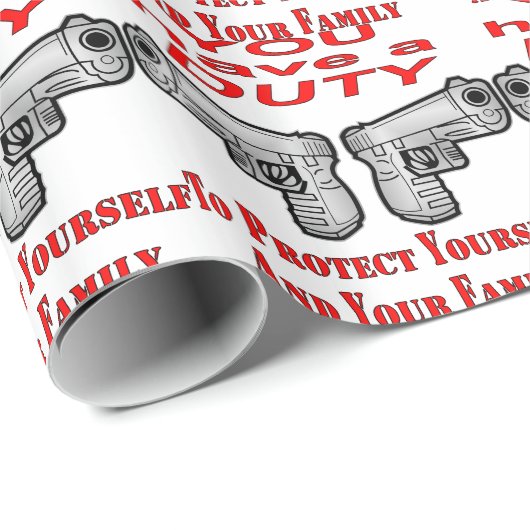 君は家族と自保護身の義務がある ラッピングペーパー (ロールコーナー)