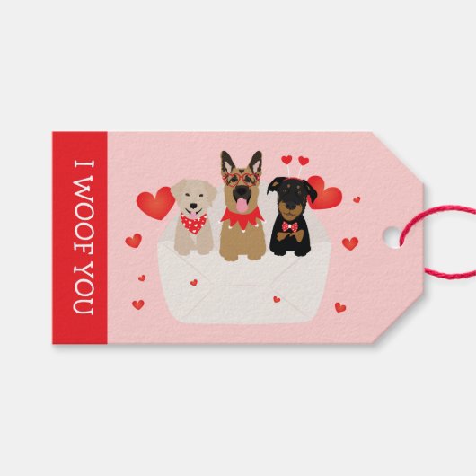 君は封筒恋の犬だ ギフトタグ (正面(横))
