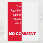 君は少し怒る権利がある ワインラベル (シングルラベル)