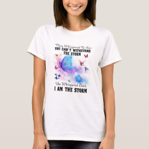 君は嵐には堪えられぬと彼女にささやいた Tシャツ