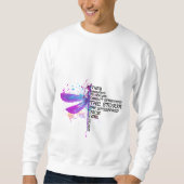 君は嵐に耐えられぬと彼らは彼女にささやいた スウェットシャツ (正面)