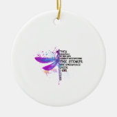 君は嵐に耐えられぬと彼らは彼女にささやいた セラミックオーナメント (正面)