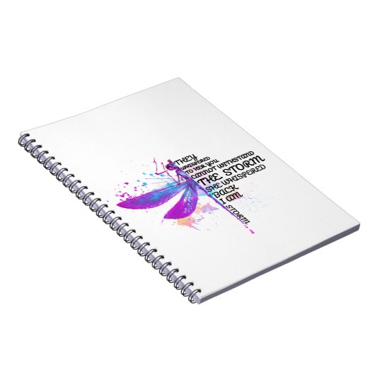 君は嵐に耐えられぬと彼らは彼女にささやいた ノートブック (右側)