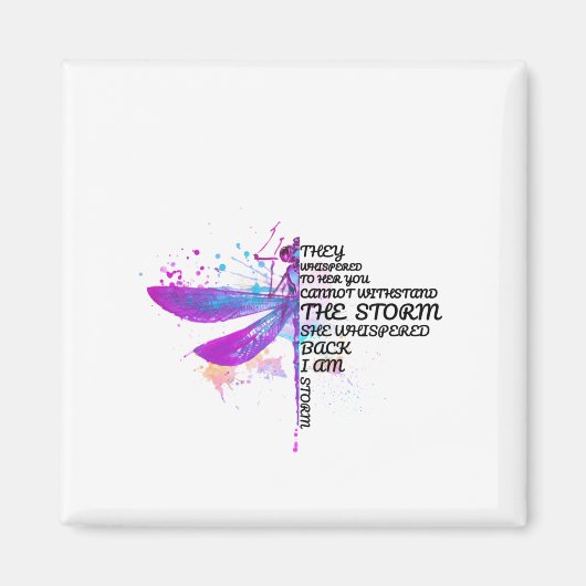 君は嵐に耐えられぬと彼らは彼女にささやいた マグネット (正面)