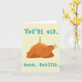 君は年をとった。ブーム。ロースト。 カード (黄色い花)