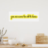 君は年を取って年を取るまい学ね ポスター (キッチン)