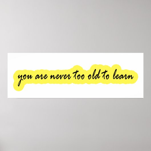 君は年を取って年を取るまい学ね ポスター (正面)