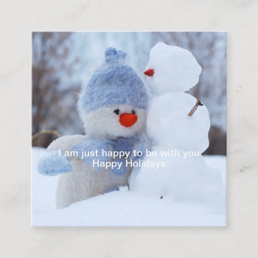 君は幸せ スクエア名刺 (正面)