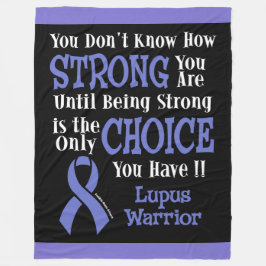 君は強い…ルパスを知らない フリースブランケット