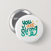 君は強い 缶バッジ (正面&裏面)