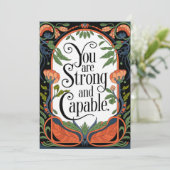 君は強くて有能な感動的引用文 サンキューカード (スタンド正面)