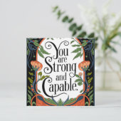 君は強くて有能な感動的引用文 サンキューカード (スタンド正面)