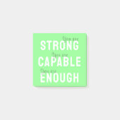 君は強く、有能で、十分前向きだ ポストイット (正面)