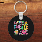 君は強頭が切れるく優しいモチベーションを愛している キーホルダー (正面)