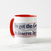 君は当然の政府を選得る マグカップ (正面左)