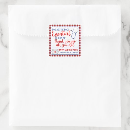 君は彼らの中で最も重要なナース スクエアシール (バッグ)