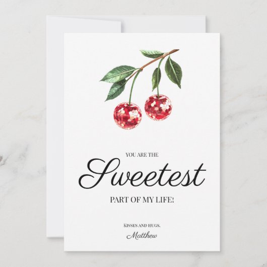 君は彼女にとって一番甘いフルーツバレンタインの日だ シーズンカード (正面)