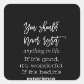 君は後悔してはいけない スクエアシール (正面)