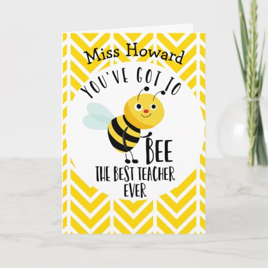 君は得先生の最高のだ カード (正面)