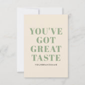 君は得商売素晴らしを好感謝していむ サンキューカード (正面)