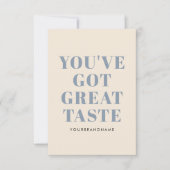 君は得商売素晴らしを好感謝していむ サンキューカード (正面)