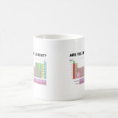 君は得意か(周期表のユーモア) コーヒーマグカップ (中央)