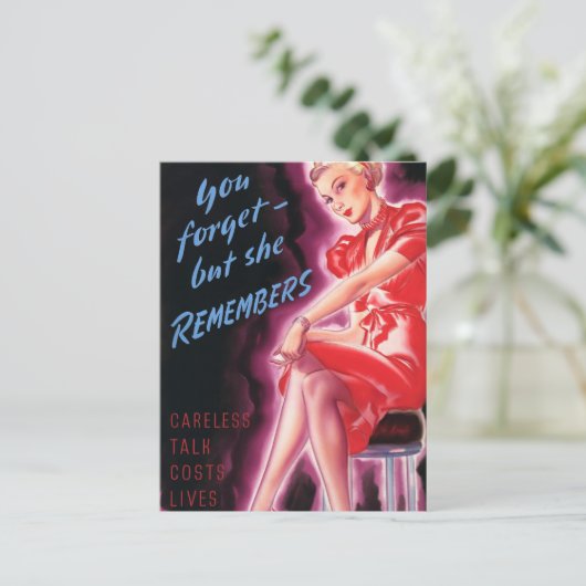 君は忘れだが彼女はポスターを覚えている ポストカード (スタンド正面)