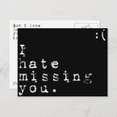 君は恋しく思嫌いだが僕は君に嫌われ恋しく思る ポストカード (正面/裏面)