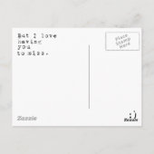 君は恋しく思嫌いだが僕は君に嫌われ恋しく思る ポストカード (裏面)