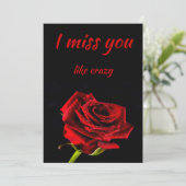 君は恋しく思赤いロ熱狂するーズが好きだ サンキューカード (スタンド正面)