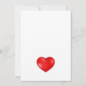 君は恋しく思赤いロ熱狂するーズが好きだ サンキューカード (裏面)