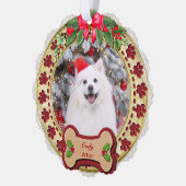 君は愉快な聖降誕祭パーソナライズされたの賜物だ オーナメントカード (左)